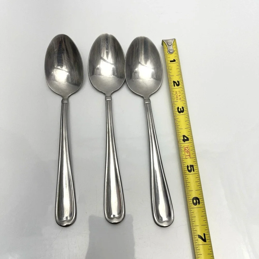 Allure Stainless By Cambridge Flatware Silverware Set Of 3 Teaspoons Retired